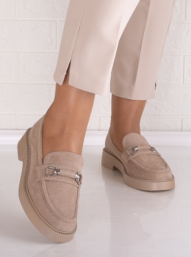 Pantofi dama casual Bej din Piele Ecologica Intoarsa Rashida - Img 5