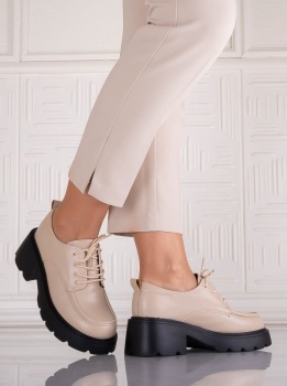 Pantofi dama casual Bej din Piele Ecologica Misayna - Img 3