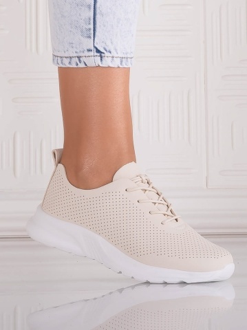 Pantofi dama Casual Bej din Piele Ecologica Rafira