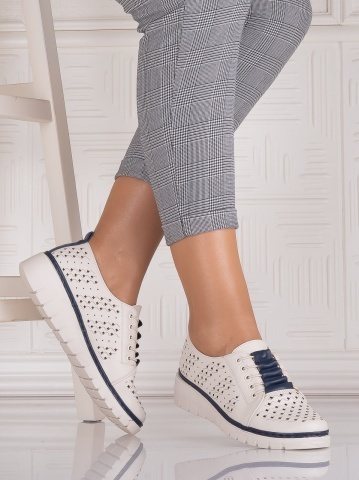 Pantofi dama casual Bej din Piele Ecologica Tusami