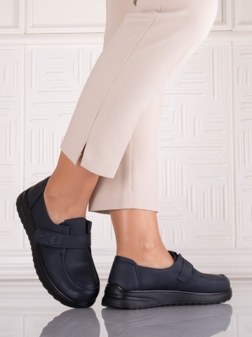 Pantofi dama Casual Bleumarin din Piele Ecologica Nedira