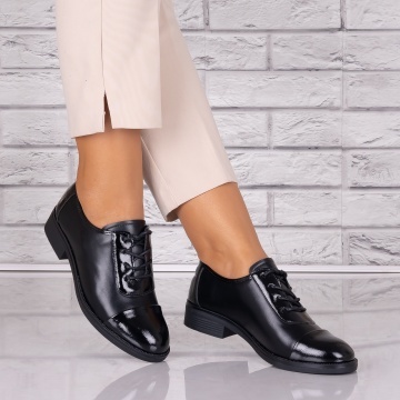 Pantofi dama casual Negri piele ecologica Maisie Torrenia