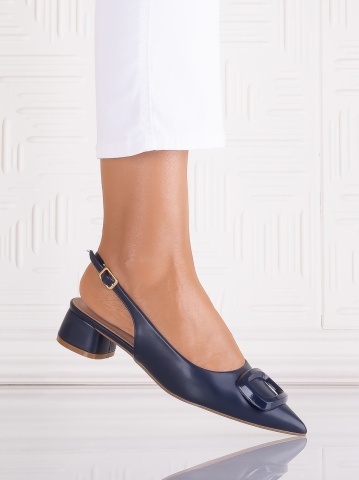 Pantofi dama Navy din Piele Ecologica Sidiona