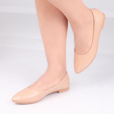 Radina Ecological Leather Khaki Μπαλαρίνες για κυρίες - Img 3