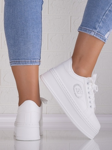 Sneakers dama cu platforma Albi din Piele Ecologica Anasya - Img 6