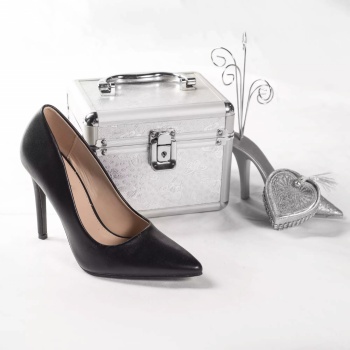 Stiletto senna μαύρο eco leather - Img 3