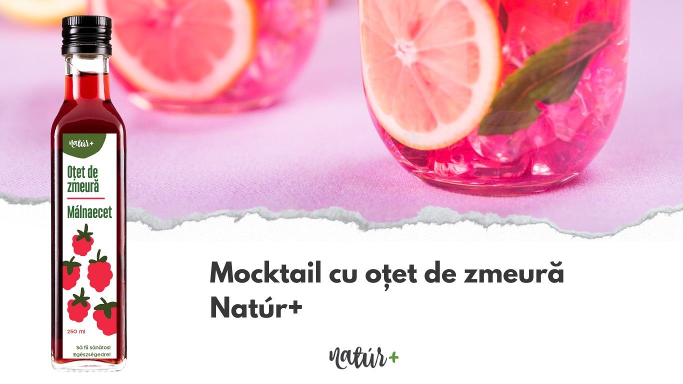 Mocktail cu oțet de zmeură Natúr+