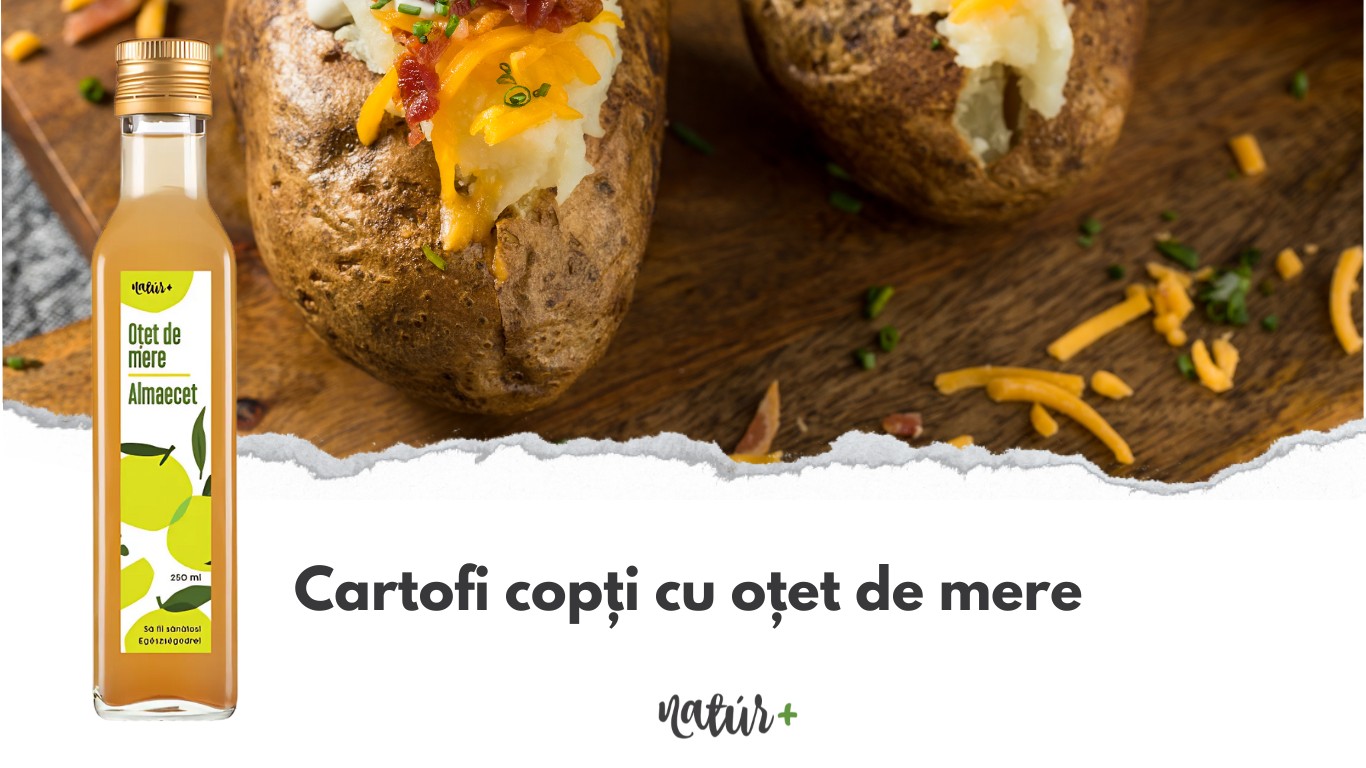 Cartofi copți crocanți cu oțet de mere: gustul care te va cuceri!