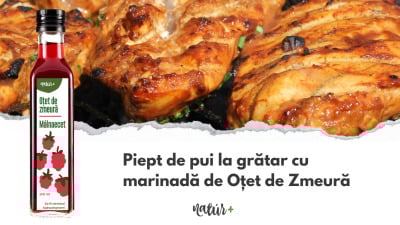Piept de Pui la Grătar cu Marinadă de Oțet de Zmeură Natúr+