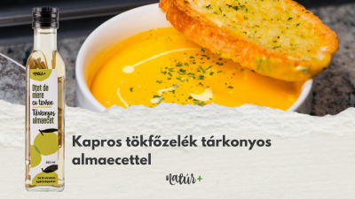 Kapros tökfőzelék tárkonyos almaecettel