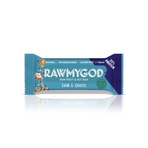 Baton proteic Rawmygod Chia Choco cu 25% proteine