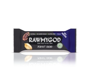 Baton proteic Rawmygod Arahide si Cacao 20% proteina 25g