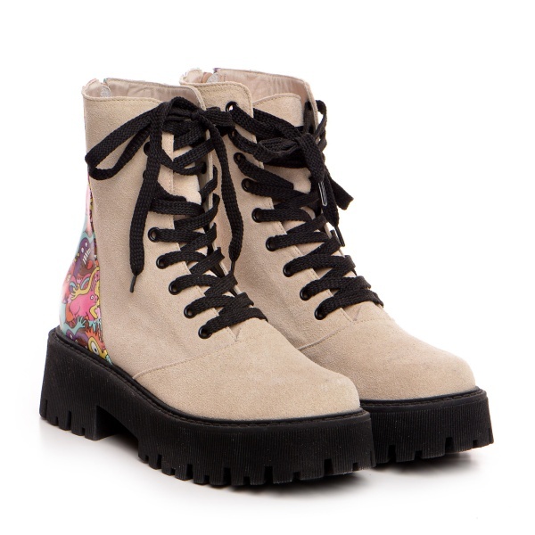 Ghete Honey Monster culoare crem