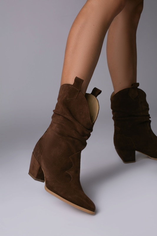 Ciocate Madison Piele Intoarsa Maro