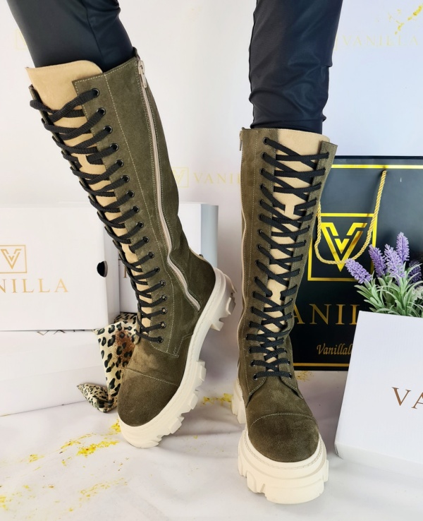 Bocanci Velvet Piele Intoarsa