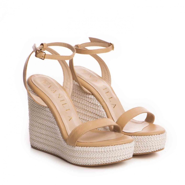 Platforme Anita, piele naturala