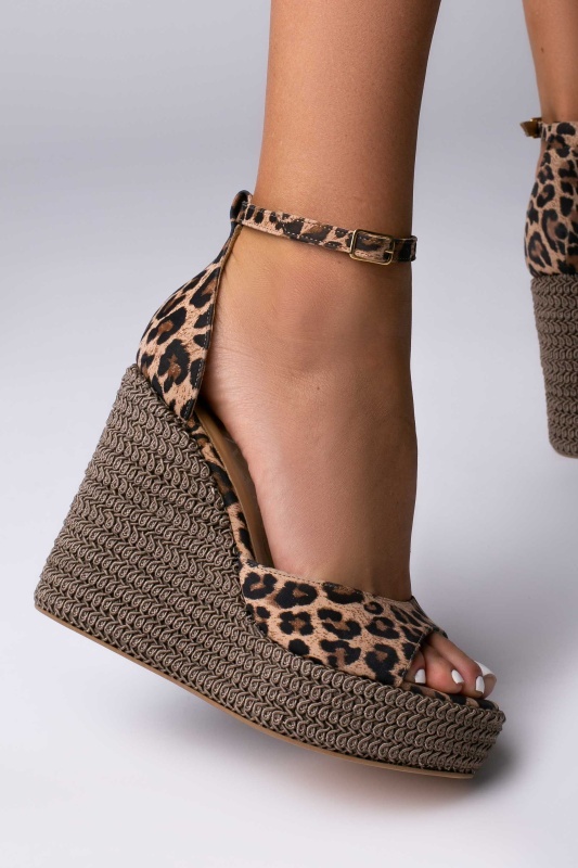Platforme Starstruck piele naturala imprimeu animal print