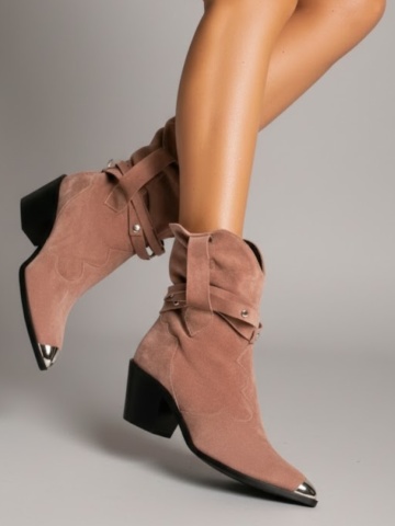 Ciocate Emira Piele Intoarsa Roz talpa neagra