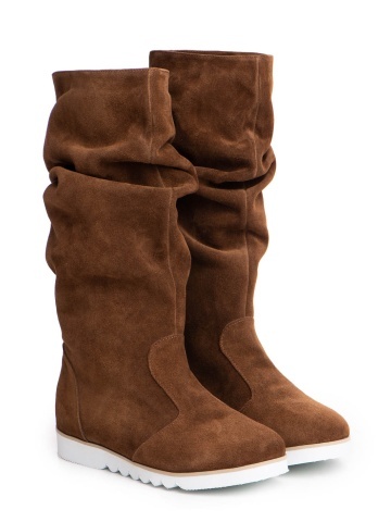 Cizme Bela Piele Intoarsa Maro