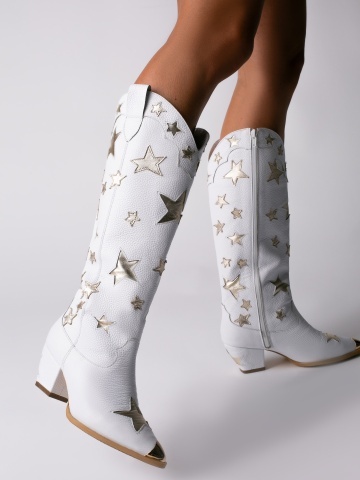 Ciocate Supernova piele naturala bizon alb si stelute aurii