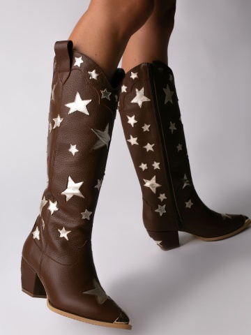 Ciocate Supernova piele naturala bizon maro si stelute aurii