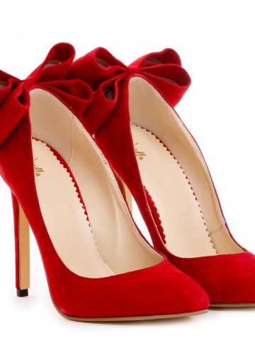 Pantofi Stiletto cu toc Cleopatra Piele Intoarsa de dama