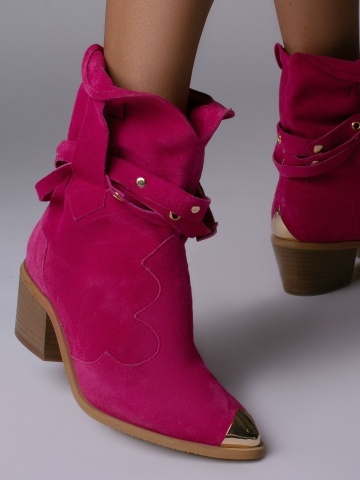 Ciocate Emira Piele Intoarsa Roz fucsia talpa neagra