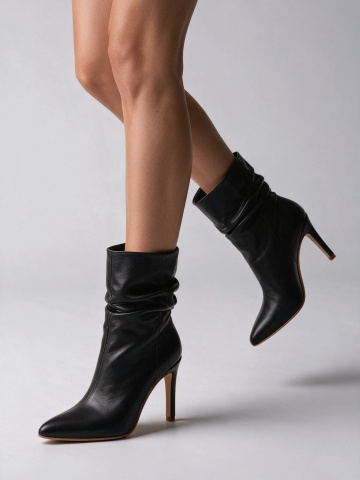 Cizme Fantasia Piele Neteda Black