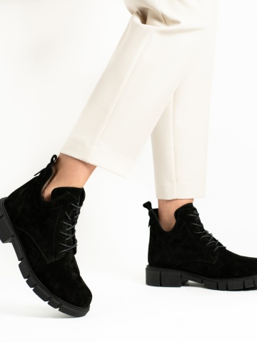 Ghete Odox Piele Intoarsa Neagra