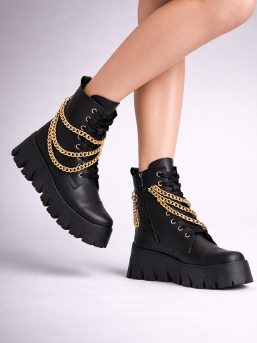 Bocanci Helsinki Piele Neagra Mata cu lanturi aurii