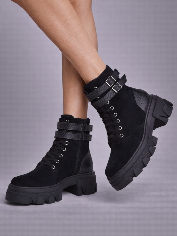 Ghete Selina Piele Naturala Intoarsa si neteda