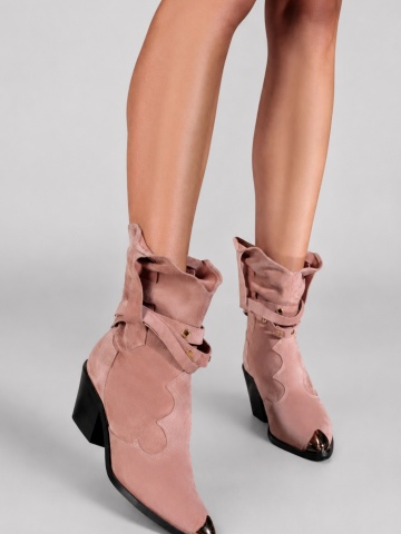 Ciocate Emira Piele Intoarsa Roz cu talpa neagra