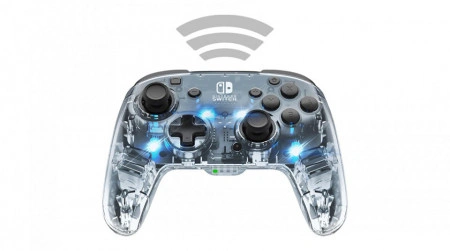 Nintendo Switch Deluxe Wireless Pro Controller Afterglow + Audio - Img 2