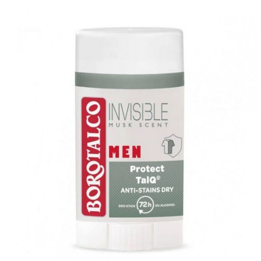 Deodorant anti-perspirant stick Borotalco for Men Invisible Musk Scent Protect Talq 40 ml
