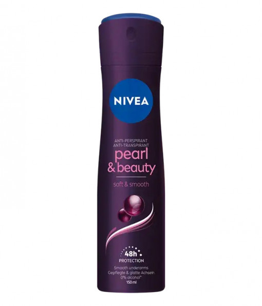 Deodorant antiperspirant Nivea Pearl & Beauty, Soft & Smooth, spray 150 ml