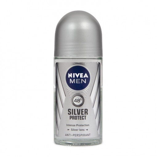 Deodorant antiperspirant roll-on Nivea Men Silver Protect antibacterian 50ml