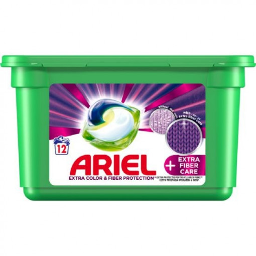 Detergent capsule Ariel All in 1 Pods +Extra Fiber Care 12 buc