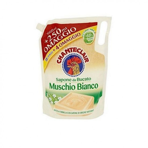 Detergent lichid pentru rufe, rezerva Chante Clair Muschio Bianco 22 spalari 1250 ml