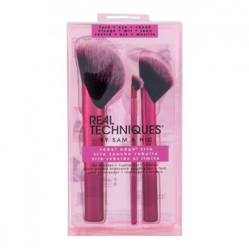Set pensule machiaj Real Techniques Rebel Edge Trio