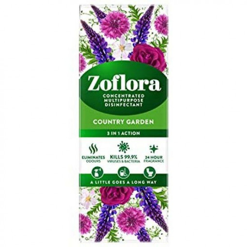 Solutie multi-suprafete Zoflora Country Garden 3in1 Action concentrat 500 ml