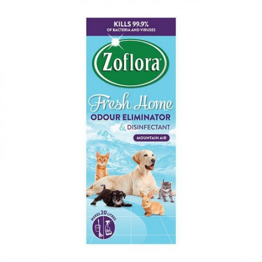 Solutie multi-suprafete Zoflora Mountain Air for homes with pets concentrat 500 ml