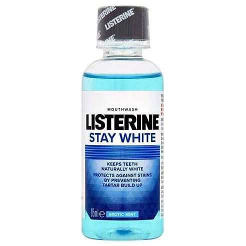 Apa de gura Listerine Stay White Arctic Mint travel size 95 ml