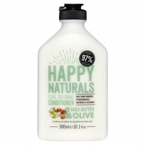 Balsam pentru par cret 97% ingrediente naturale Happy Naturals Shea Butter & Olive 300 ml