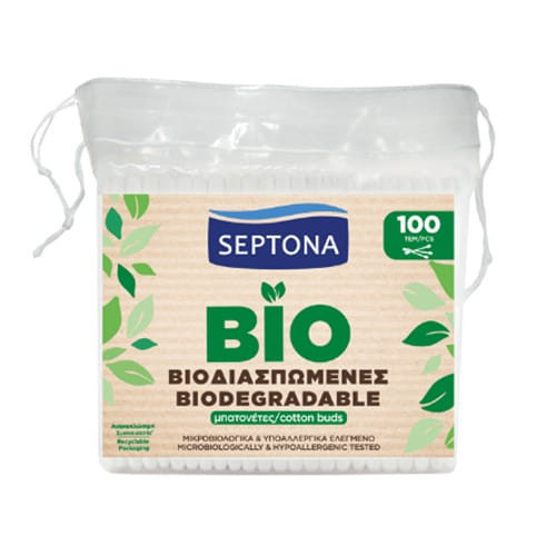 Betisoare urechi Septona 100% Biodegradabile punga 100 buc