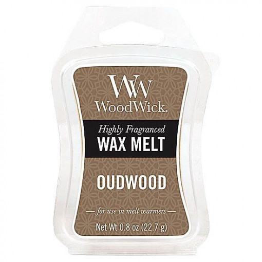 Ceara pentru vasul de aromoterapie, Woodwick Oudwood, Highly Fragranced Wax Melt, 22.7 g