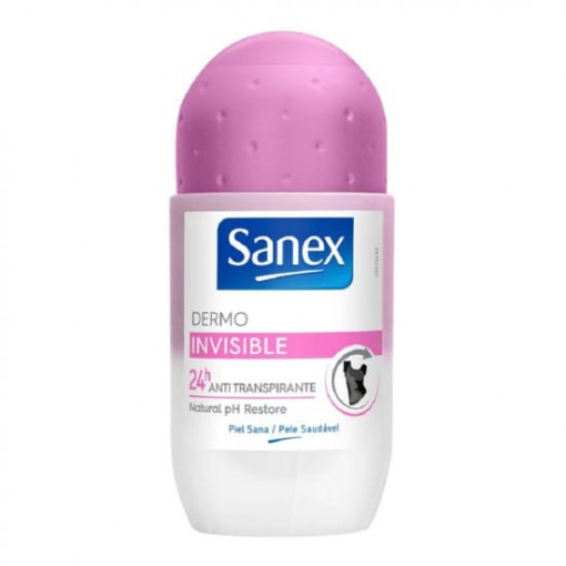Deodorant anti-transpirant roll-on Sanex Dermo Invisible, 50 ml