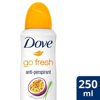 Deodorant antiperspirant spray Dove Go Fresh Passion Fruit & Lemongrass, 250 ml