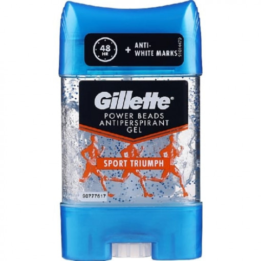 Deodorant antiperspirant Triumph Sport Gillette Power Beads gel 75 ml