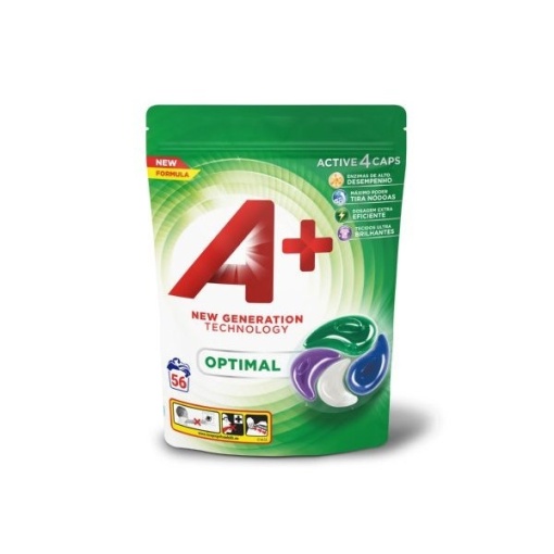 Detergent capsule A+ New Generation Technology Optimal 56 buc 1232 g