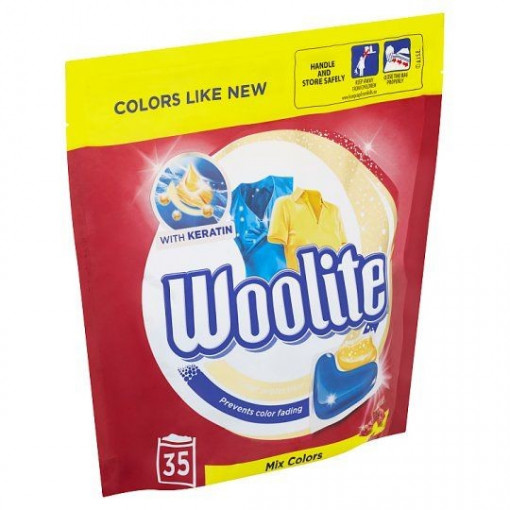 Detergent capsule pentru haine colorate Woolite Mix Colors 35 buc 770 g